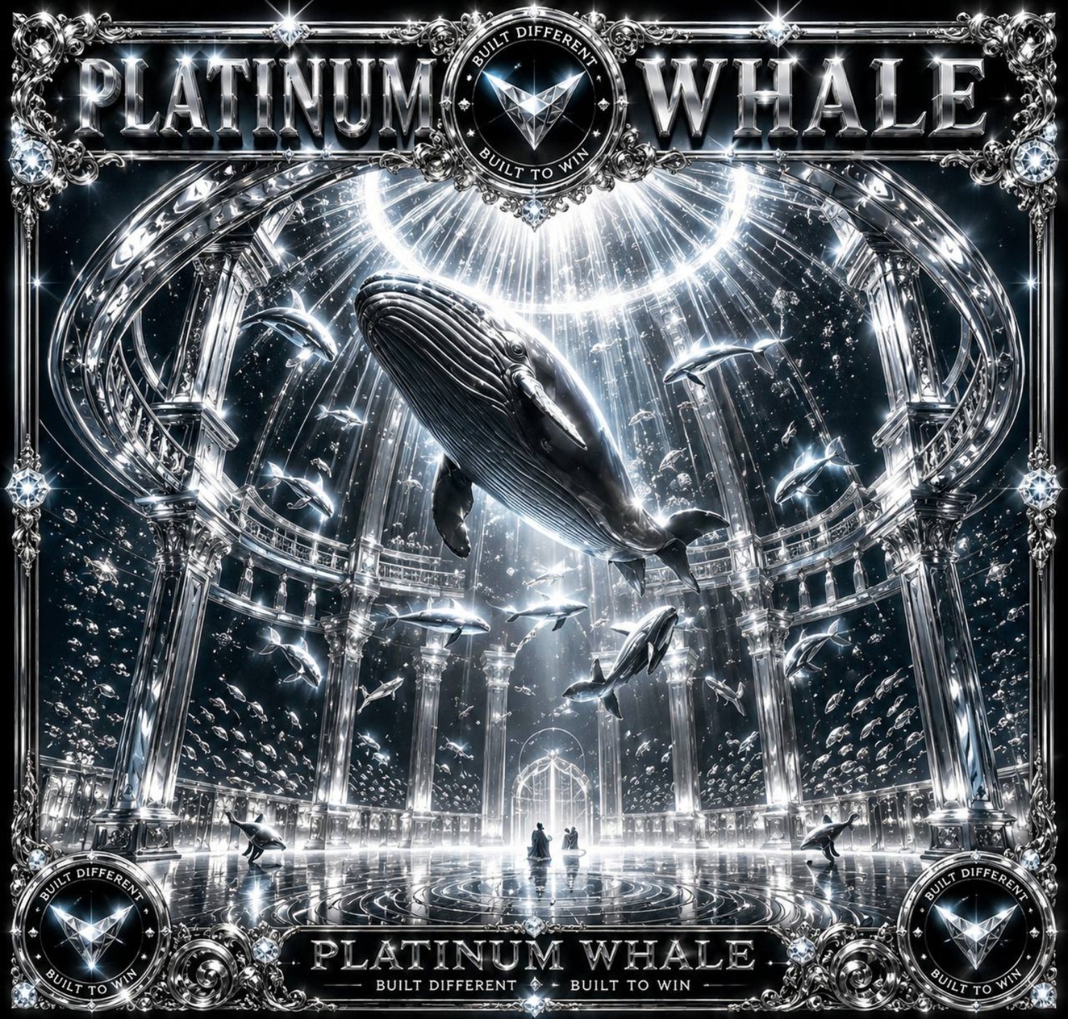 Platinum Whale luxury underwater banner